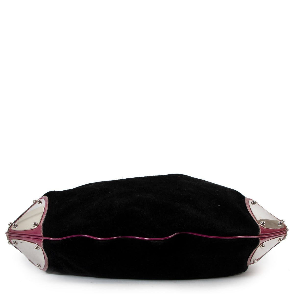 Gucci Black Suede Large Babouska Indy Shoulder Bag