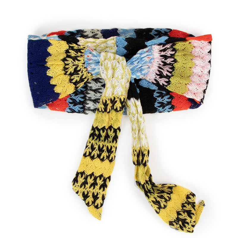 Missoni Wide Multicolor Knitted Headband