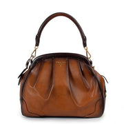 Prada Brown Ombré Leather Frame Doctor Bag