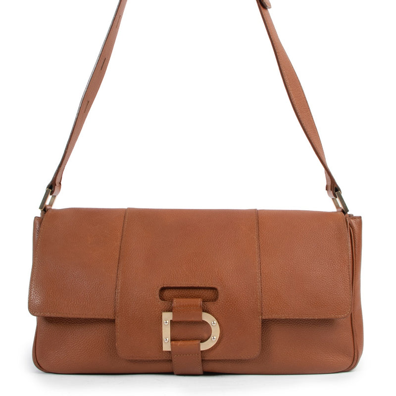 Shop now for your pre-loved, 100% authentic Delvaux Colette GM Brandy Shoulder Bag, at Labellov.