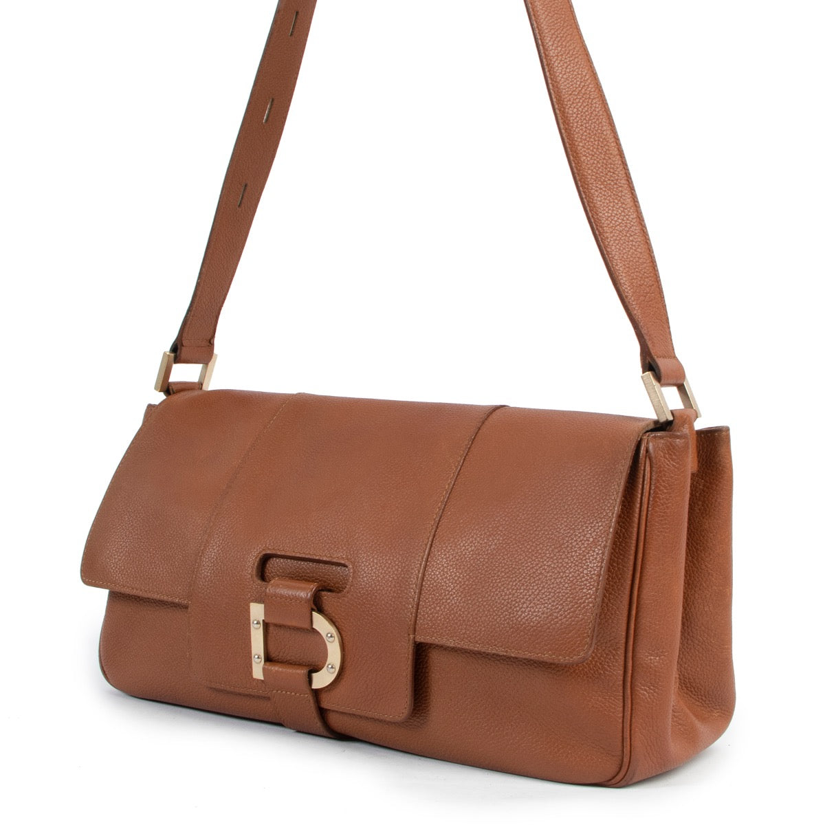 Shop now for your pre-loved, 100% authentic Delvaux Colette GM Brandy Shoulder Bag, at Labellov.