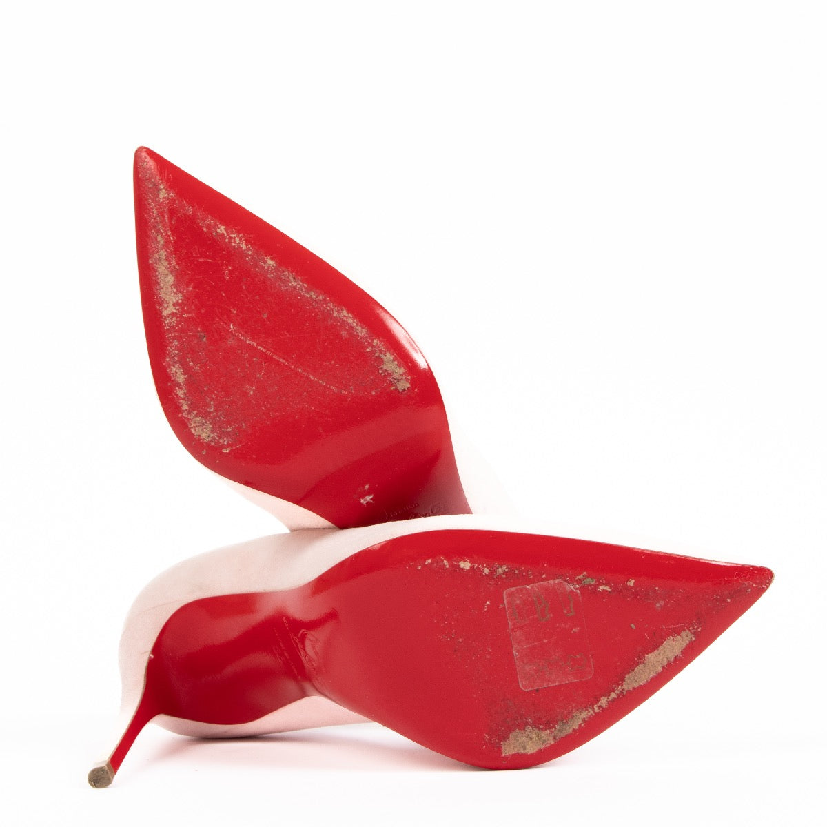 Shop authentic preloved Christian Louboutin Pink Suede Heels - Size 36 on Labellov.com