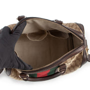 Gucci GG Canvas Vintage Web Boston Bag