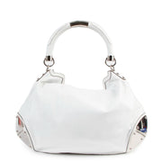 Gucci White Large Babouska Indy Top Handle Bag
