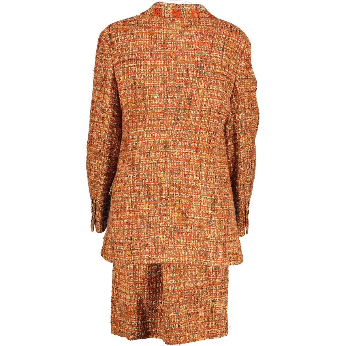 Chanel Fall 1998 Tweed Jacket & Skirt Set - Size FR46