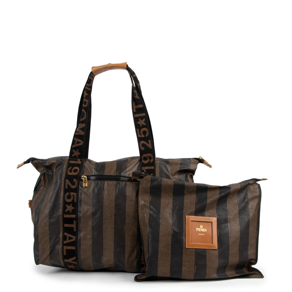 Fendi Pequin Roma 1925 Tote Bag