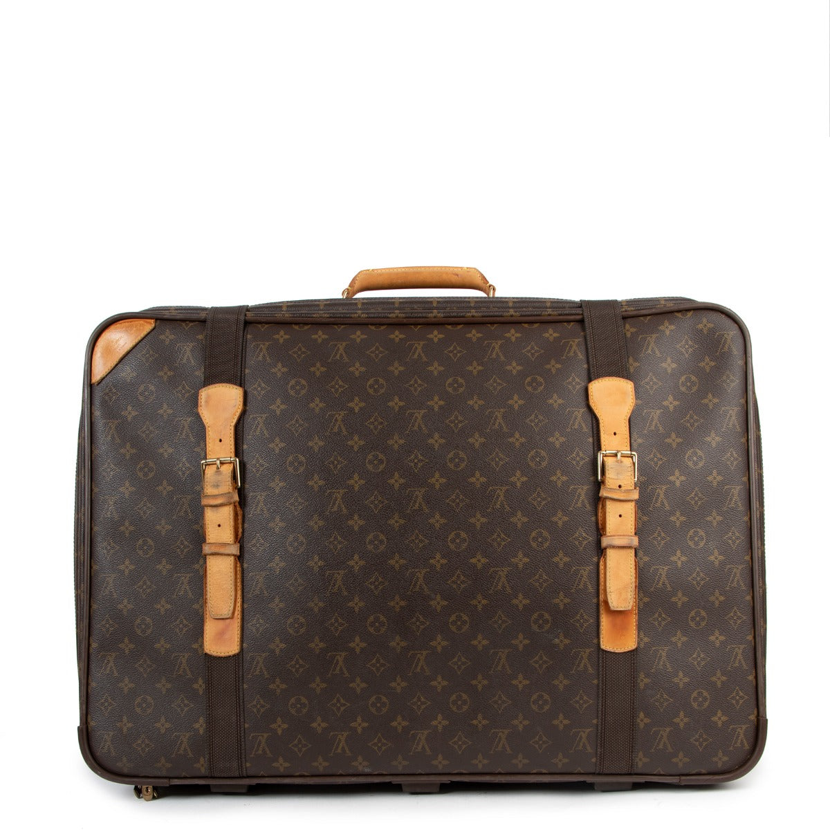 Buy online authentic second hand Louis Vuitton Satellite 70 Monogram Canvas Suitcase Travel Bag in very good condition at Labellov in Antwerp