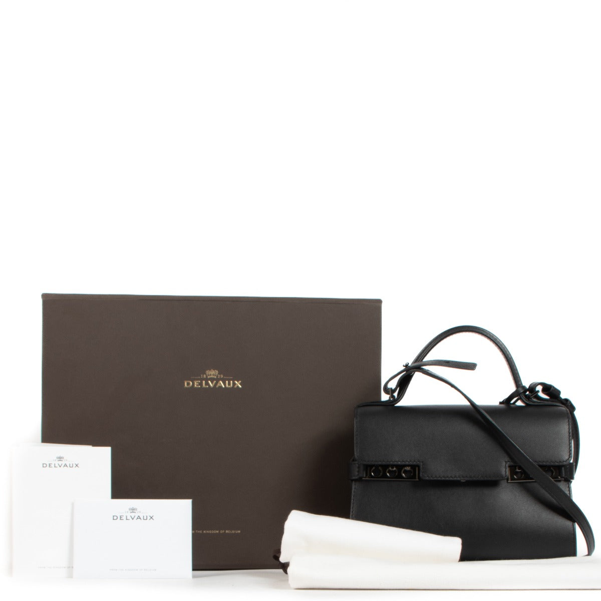Delvaux Tempête Mini Black Supple Calf