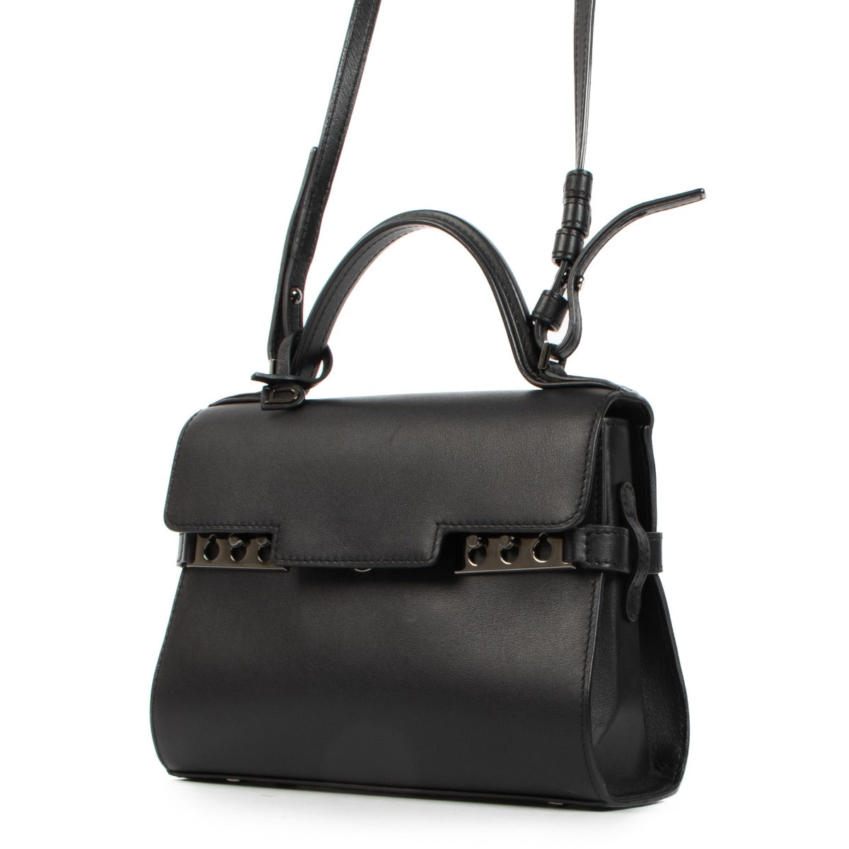 shop authentic second hand Delvaux Tempête Mini Black Souple Noir on Labellov.com