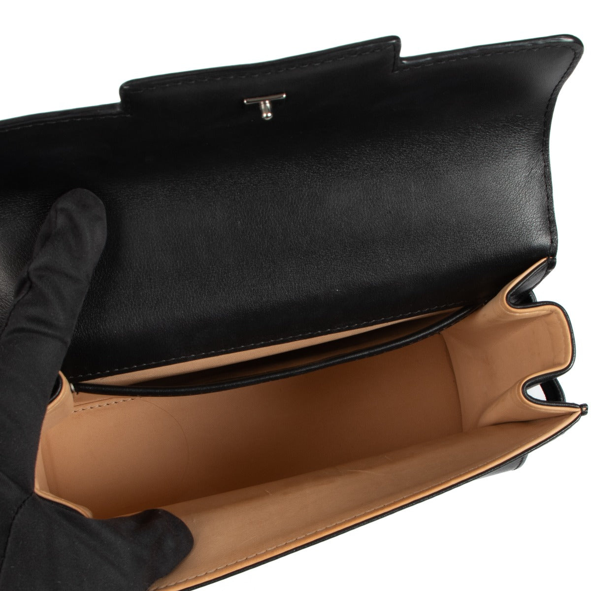 Delvaux Tempête Mini Cuir de veau souple noir