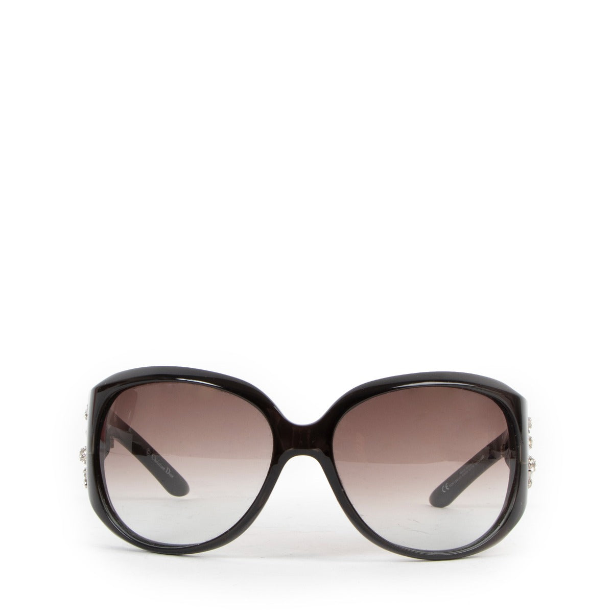 Christian Dior Limited Black Crystal Wrap-Around Sunglasses KIH5M