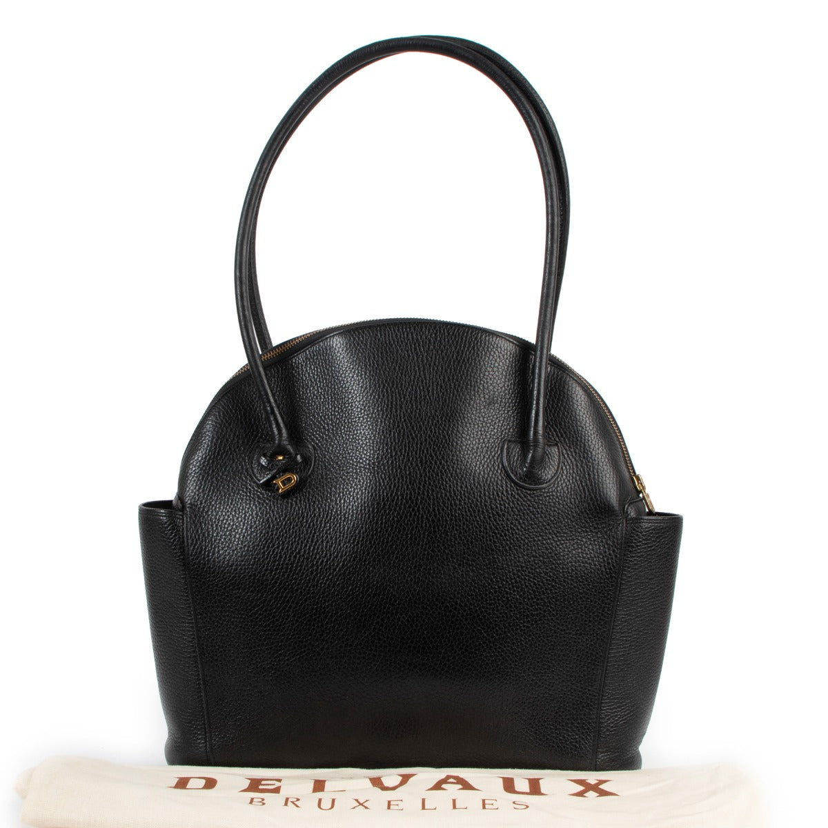 Delvaux Black Mousson Shoulder Bag