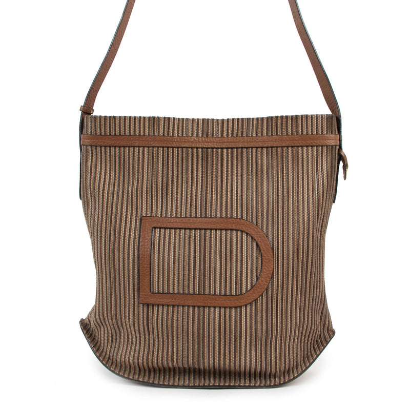 Delvaux Brown Toile De Cuir Le Pin Shoulder Bag