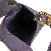 Delvaux Purple Leather Jongleur Shoulder Bag