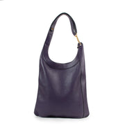 Delvaux Purple Leather Jongleur Shoulder Bag
