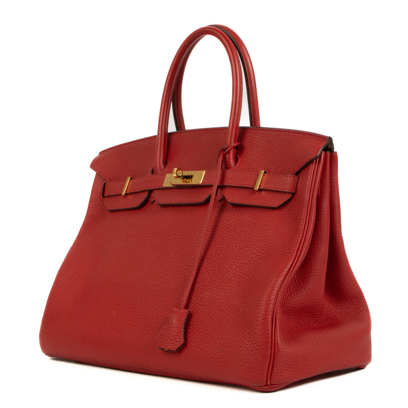 Hermès Birkin 35 Rouge Casaque Togo GHW for the best price available on secondhand luxury