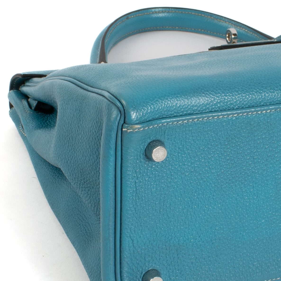 Hermès Kelly 35 Bleu Jean Togo PHW