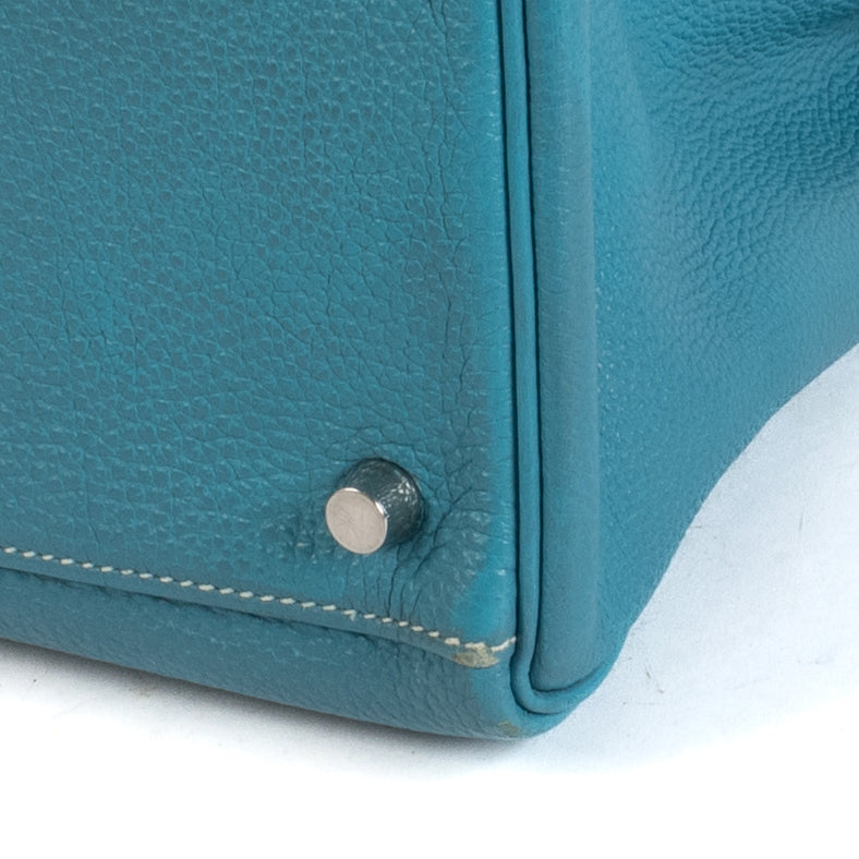 Hermès Kelly 35 Bleu Jean Togo PHW