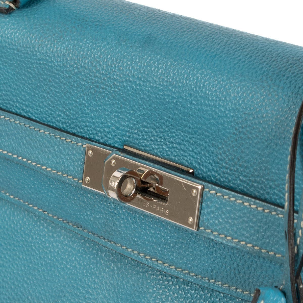 Hermès Kelly 35 Bleu Jean Togo PHW