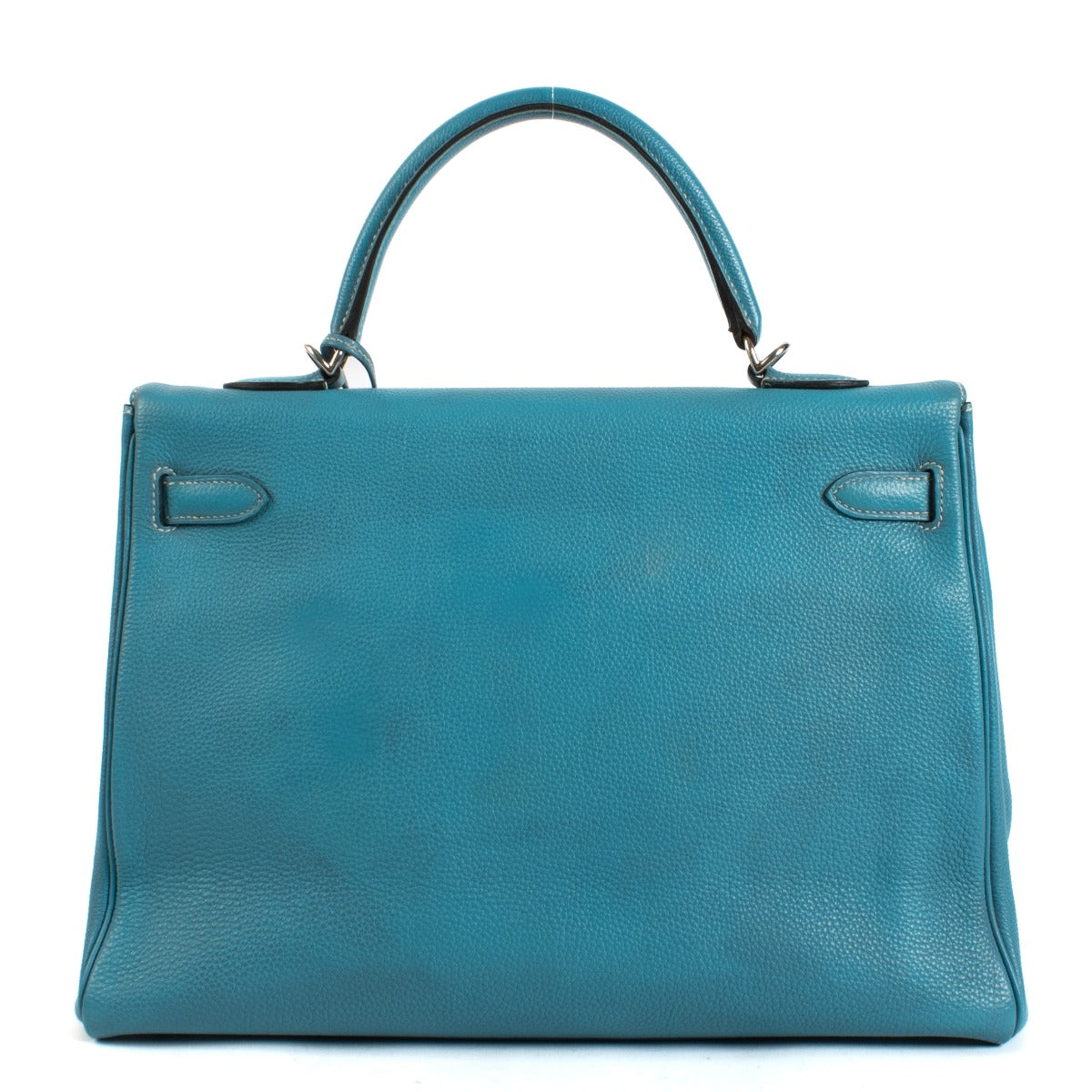 Hermès Kelly 35 Bleu Jean Togo PHW