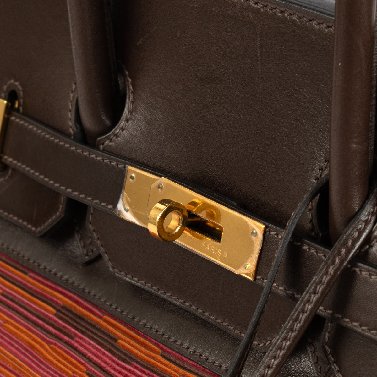 Hermès Birkin 35 Vibrato Havane/Orange/Fuchsia Box GHW