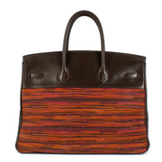 Hermès Birkin 35 Vibrato Havanne/Orange/Fuchsia Box GHW