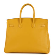 Shop authentic second hand vintage Hermès Birkin 35 Soleil Epsom GHW