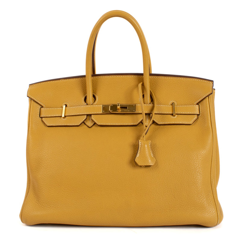 Hermès Birkin 35 Curry Taurillon Clemence GHW