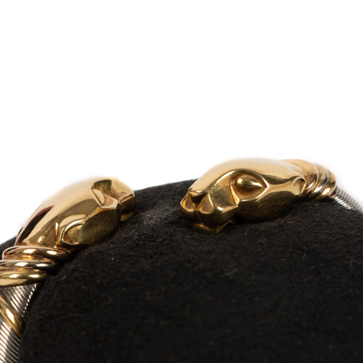 Bracelet rigide Cartier Panthère Cougar en acier inoxydable et or