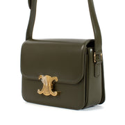 Shop safe online at Labellov in Antwerp, Brussels and Knokke this 100% authentic second hand Celine Green Shiny Calfskin Teen Triomphe Bag