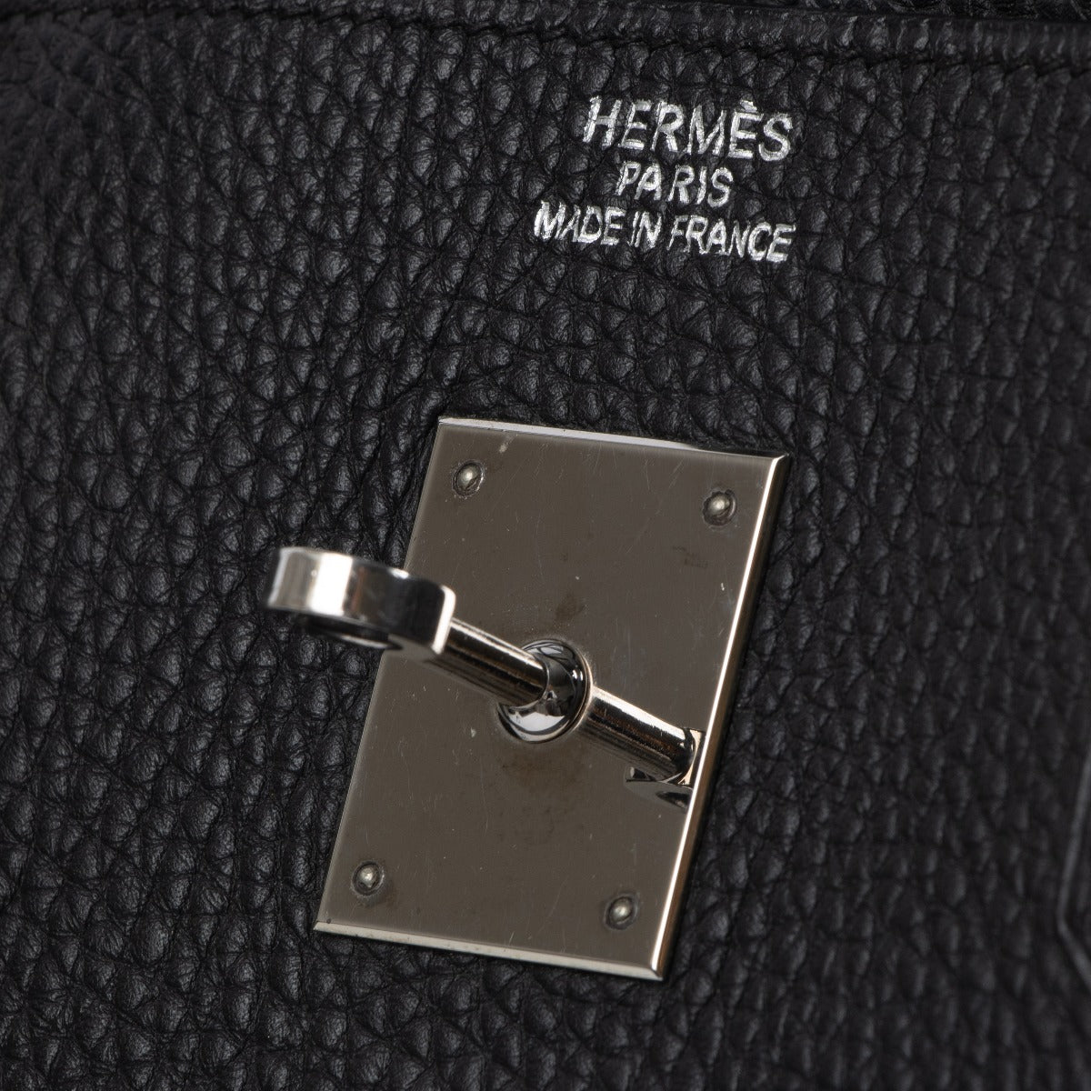 Hermes Birkin 40 2006 logo stamp detail
