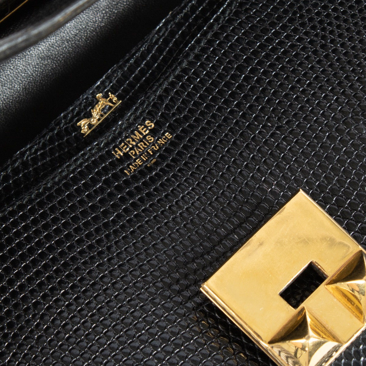 shop 100% authentic second hand Hermès Médor Black Lizard Bag on Labellov.com