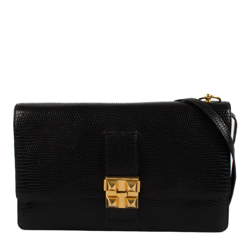 shop 100% authentic second hand Hermès Médor Black Lizard Bag on Labellov.com