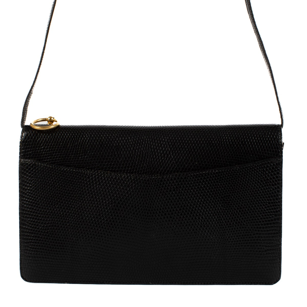 shop 100% authentic second hand Hermès Médor Black Lizard Bag on Labellov.com