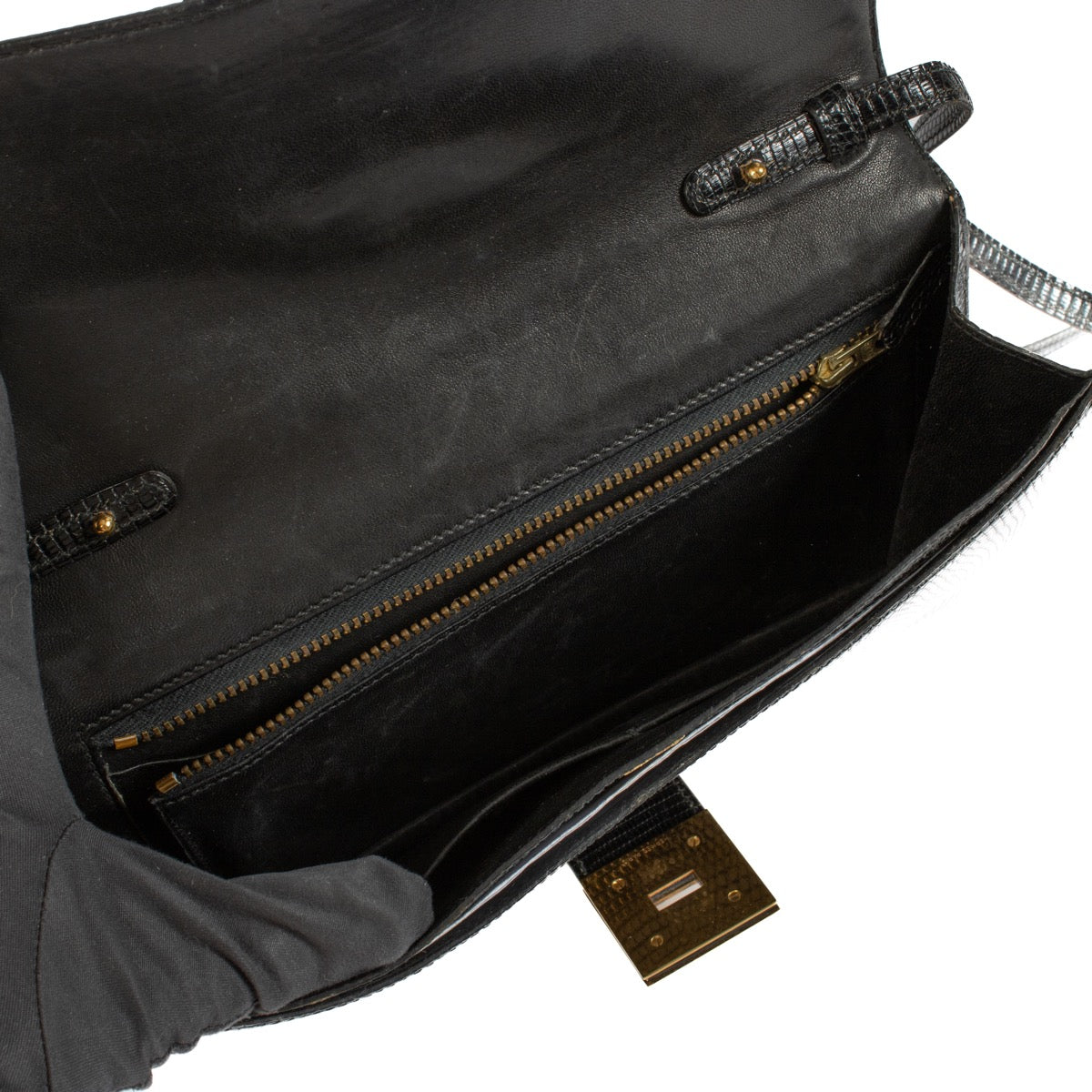 shop 100% authentic second hand Hermès Médor Black Lizard Bag on Labellov.com
