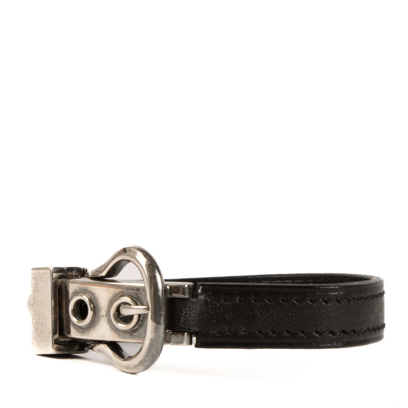 Vintage Hermès Boucle Sellier Leather Bracelet