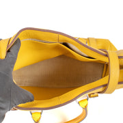 Shop safe online at Labellov in Antwerp, Brussels and Knokke this 100% authentic second hand Hermès Jaune Soleil Pursangle Top Handle Bag