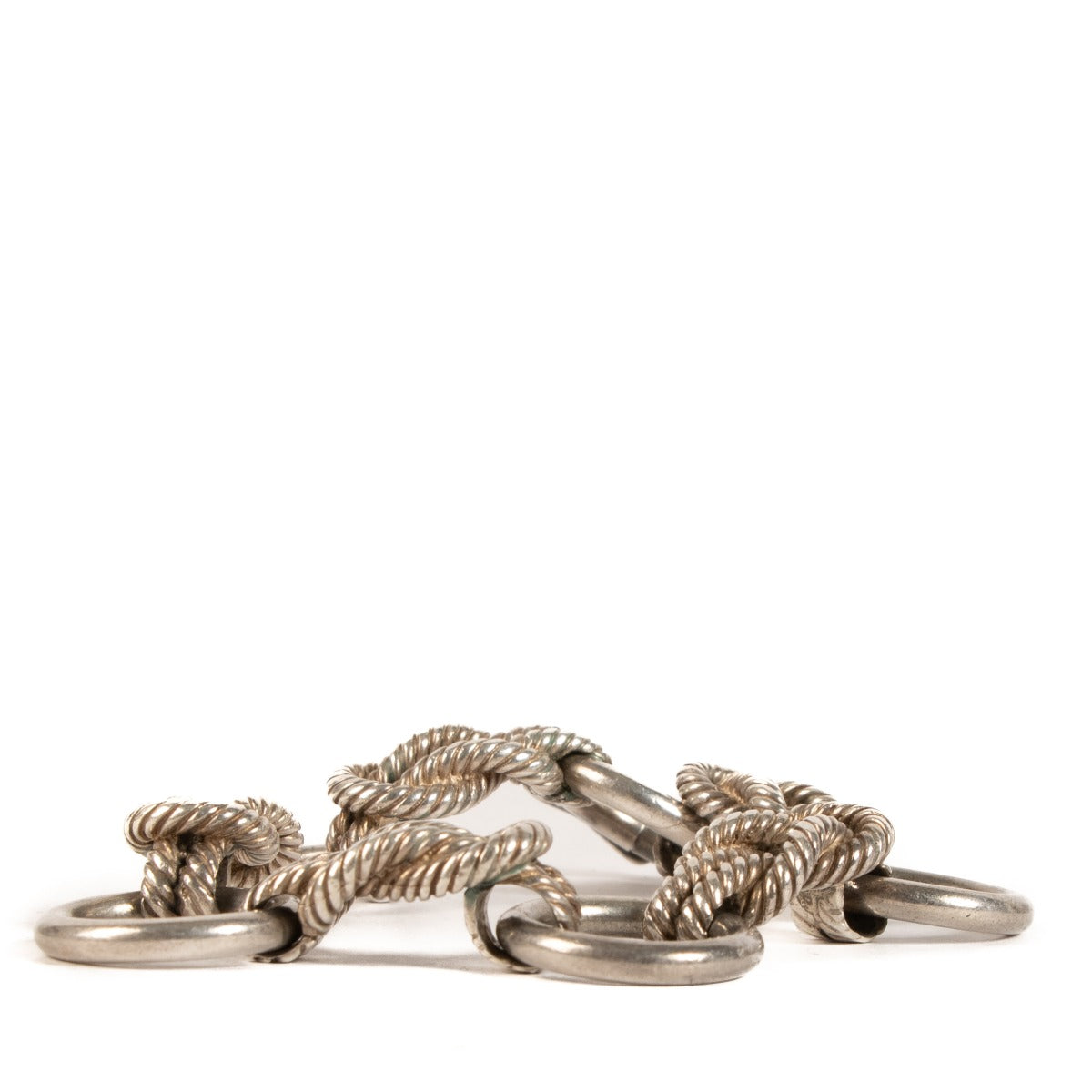 Hermès Sterling Silver Audierne Cordage Noued Marin Bracelet