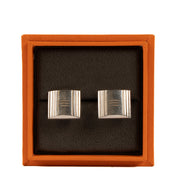 Hermès Sterling Silver Kelly Lock Cufflinks