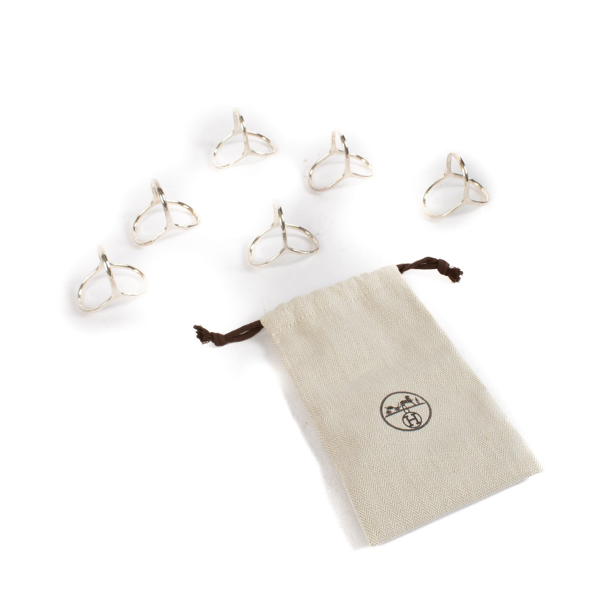 shop 100% authentic second hand Hermès Silver serviettes Rings on Labellov.com