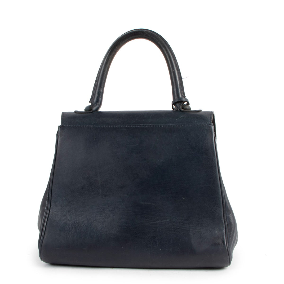 Delvaux 1960 Vintage Navy Blue Box Calf Brillant PM