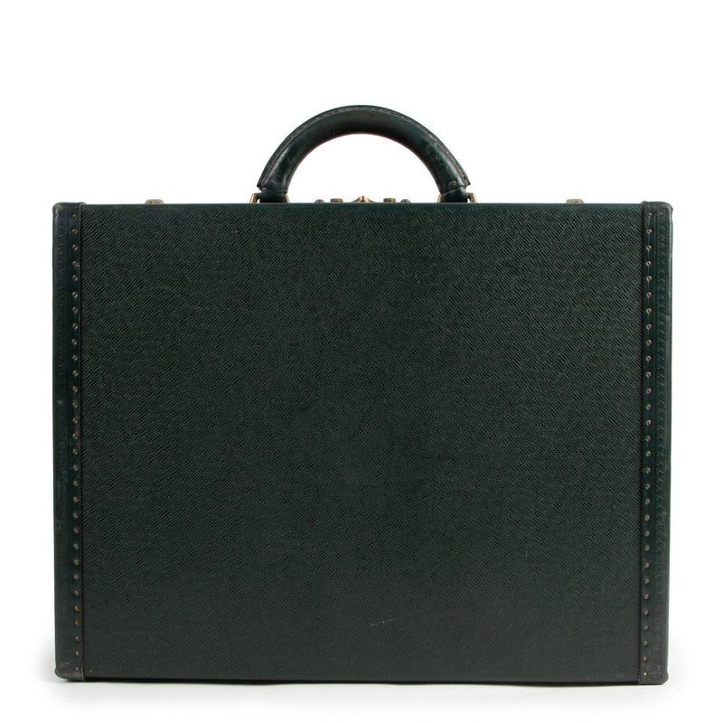 Louis Vuitton Groene Taiga Lederen President Aktetas