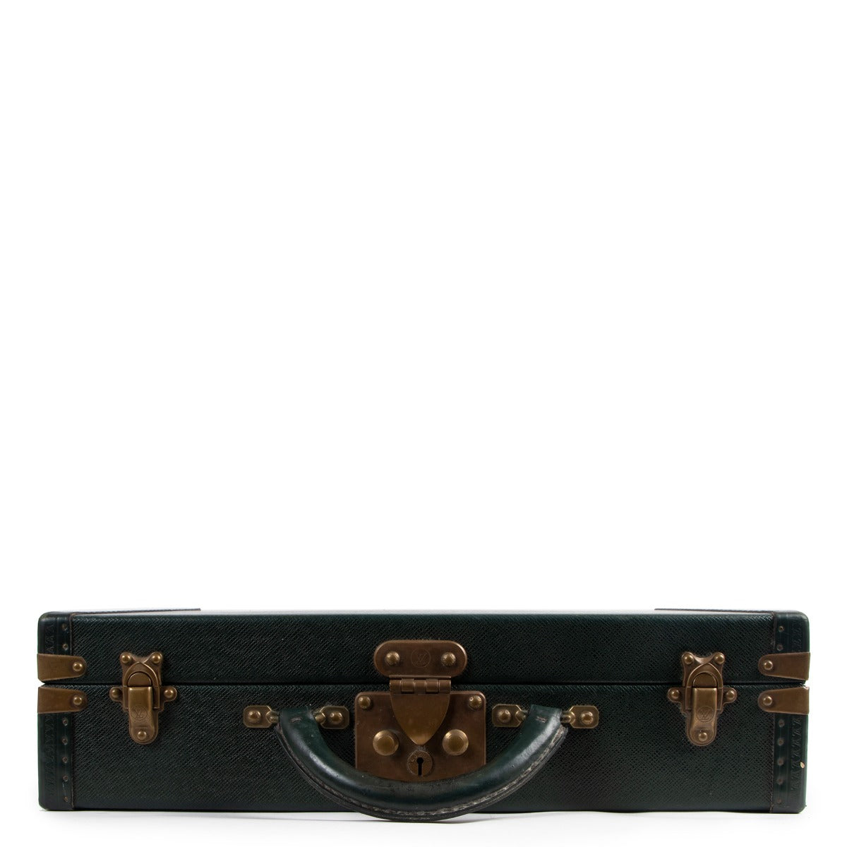 Louis Vuitton Green Taiga Leather President Briefcase