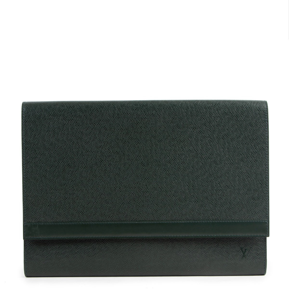 Louis Vuitton Volga Taiga Leather Porte-Document Business Clutch