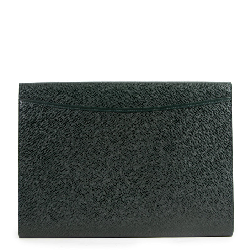 Louis Vuitton Volga Taiga Leather Porte-Document Business Clutch