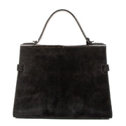 Delvaux Black Calf Velours/Shiny Alligator Tempête MM for the best price at Labellov secondhand luxury in Antwerp, Knokke, Brussel.