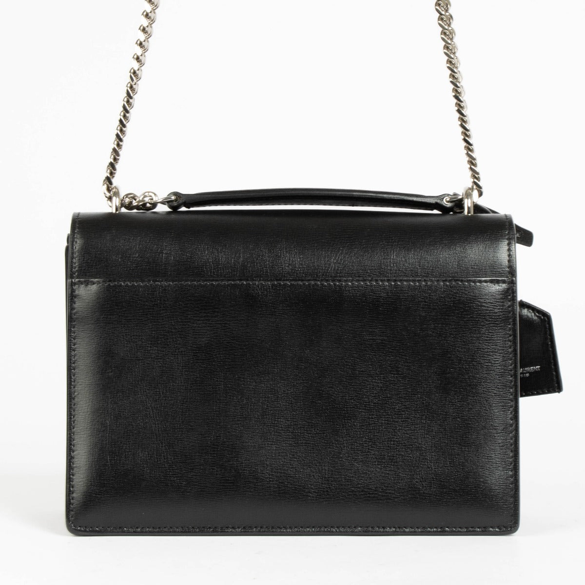 Authentic pre-loved Saint Laurent Black Leather Medium Sunset Bag on Labellov.com