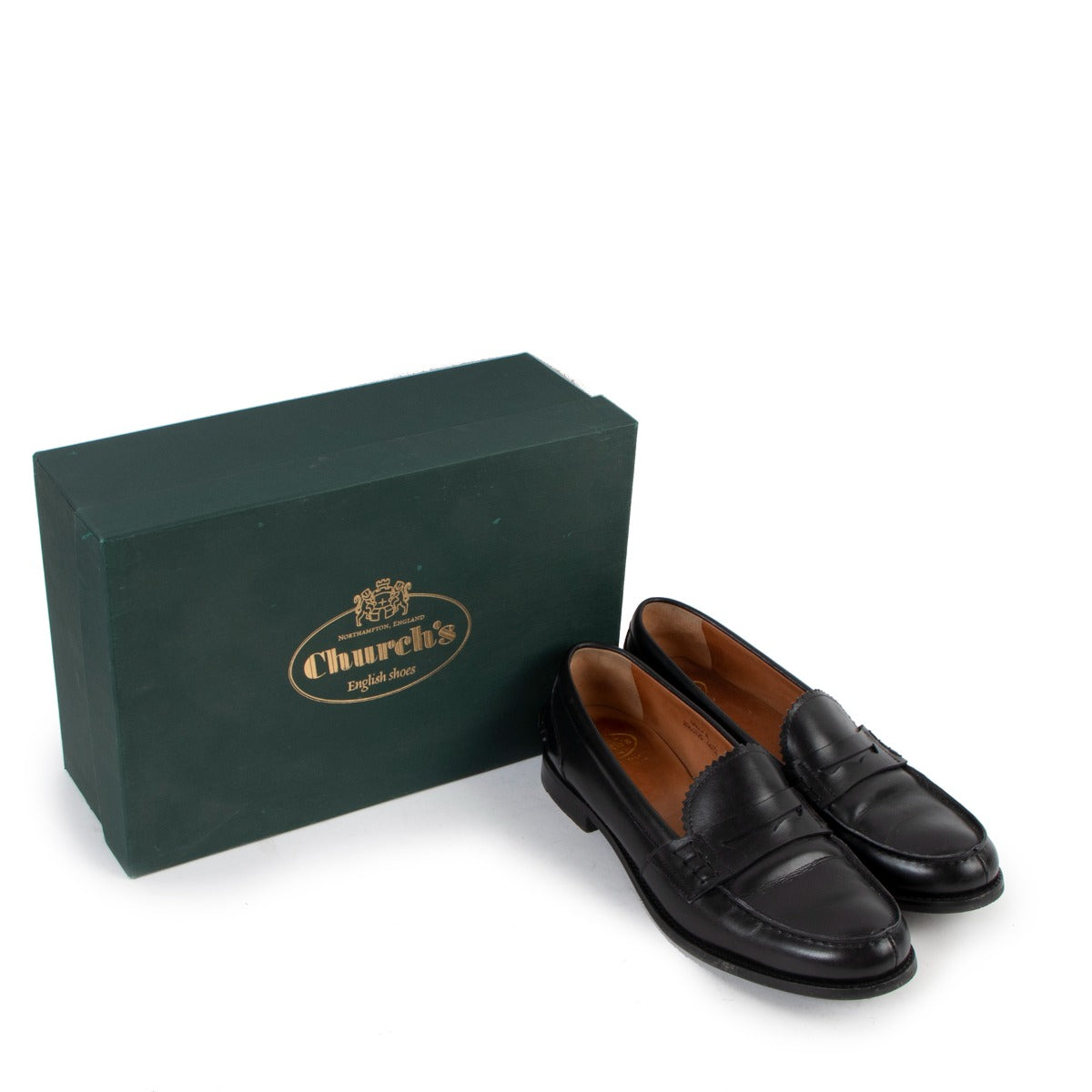 Church Black Leather Pembrey Loafers