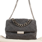 Stella McCartney Grey Soft Bekcett Quilted Crossbody Bag