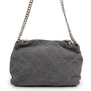 Buy online authentic second hand Stella McCartney Grey Soft Bekcett Quilted Crossbody Bag in very good condition at Labellov in Antwerp